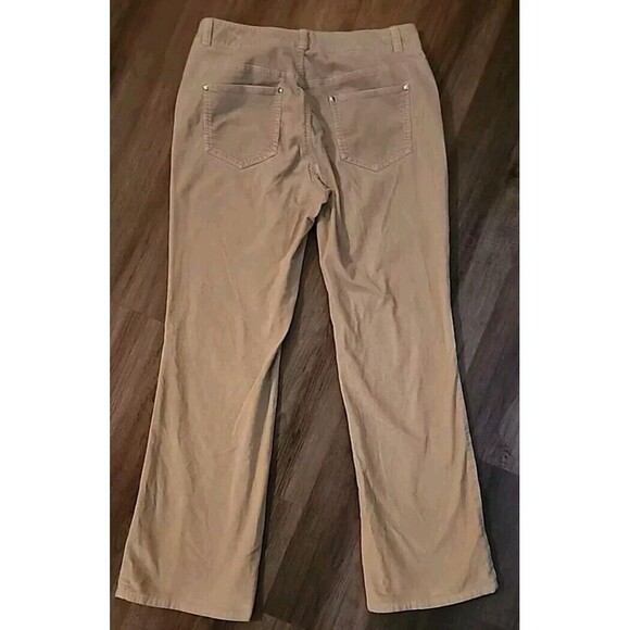 Docker Women’s Tan Corduroy Pants Size 10 Tan Wide-Leg Oatmeal Jeans Bootcut - Picture 7 of 7